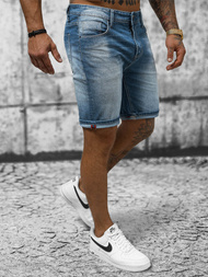 Pánské Džínové Kraťasy Modré OZONEE NB/MP0264BC