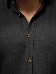 Pánská Košile Černá OZONEE O/V42