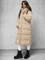 Dámská Bunda Béžová OZONEE JS/5M3163/62Z