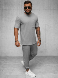 Pánské Tričko Šedý OZONEE O/Y960T