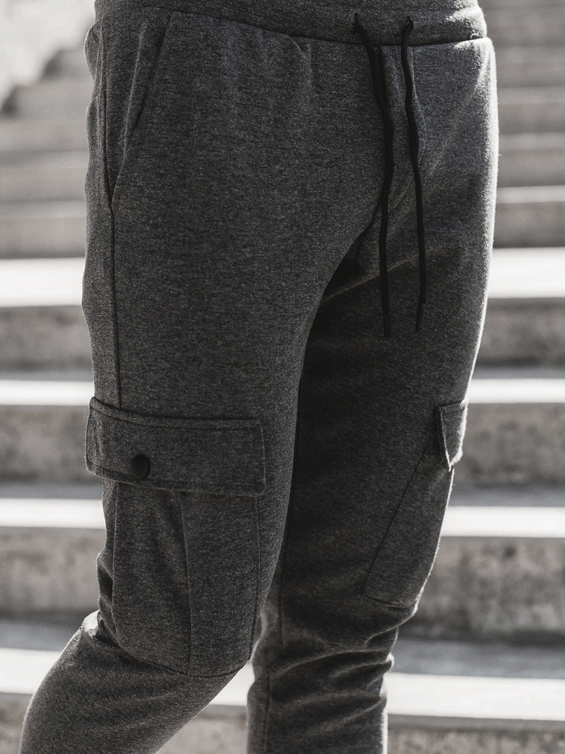 Pánské Tepláky Grafitové OZONEE C/374