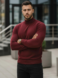 Pánský Svetr Tmavě Vínový OZONEE V/V24503