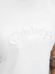 Pánské Tričko Bílé OZONEE O/QQ1386