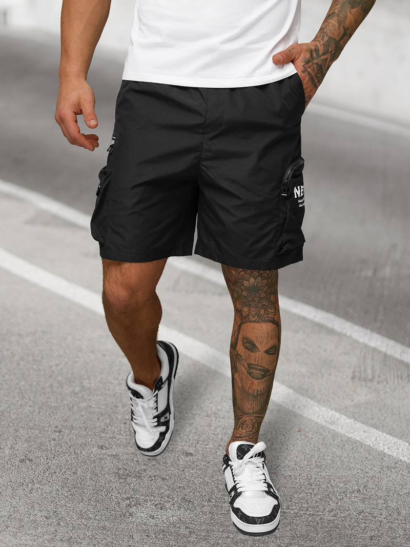 Pánské kraťasy černé OZONEE JS/27K6539/3