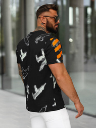 Pánské Tričko Černé OZONEE O/MPO3471