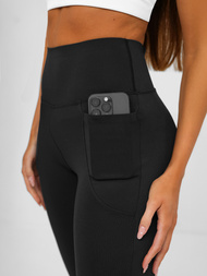 Dámské legíny se širokými nohavicemi černé OZONEE JS/13K1810/3