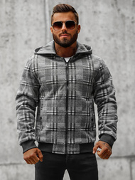 Pánská Bunda Šedá OZONEE O/3A58