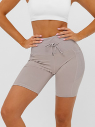 Krátké dámské legíny moka OZONEE JS/XY24026S