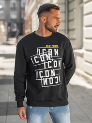 Pánská Mikina Černá OZONEE JS/8B1763/3