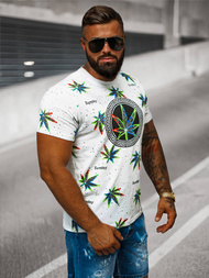 Pánské Tričko Bílé OZONEE O/T136/1