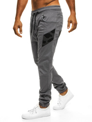 Pánské Kalhoty Jogger Šedé OZONEE A/706