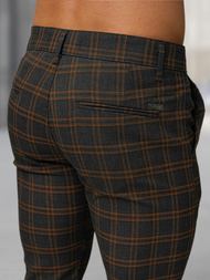 Pánské Chino Kalhoty Grafitové OZONEE DJ/5632Z