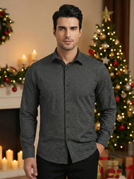 Pánská Košile Černá OZONEE V/V184Z