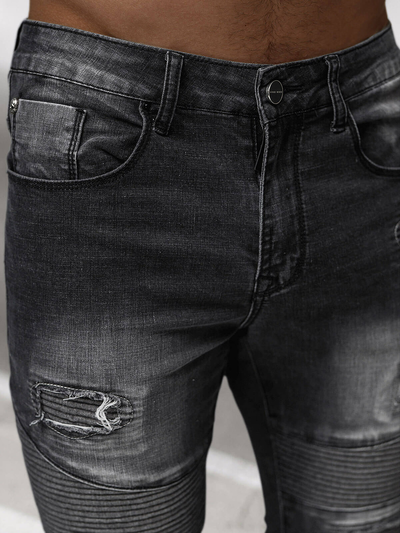 Pánské Džíny Černé OZONEE NB/MP0142N