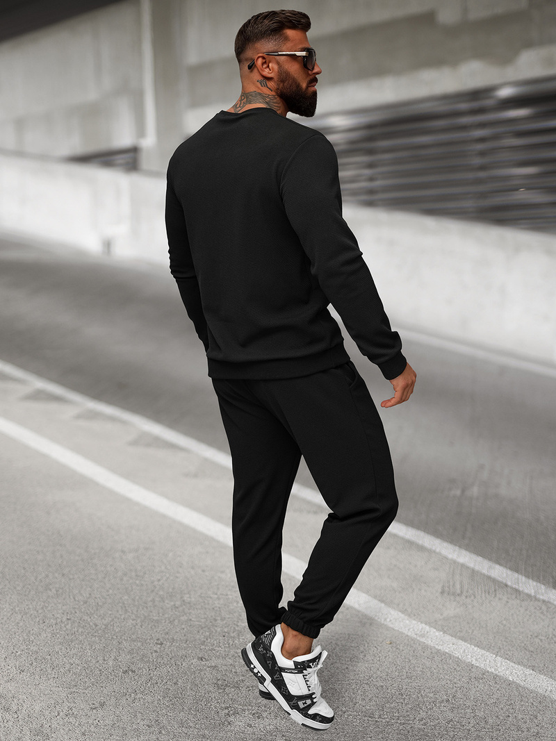 Pánské Tepláky Černé OZONEE O/D9125Z