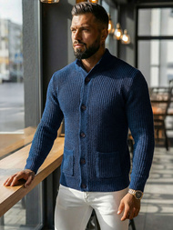 Pánský Svetr Námořnické Modré OZONEE NB/MM6020/6Z