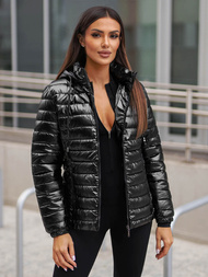 Dámská Bunda Černá OZONEE JS/16M9106/392