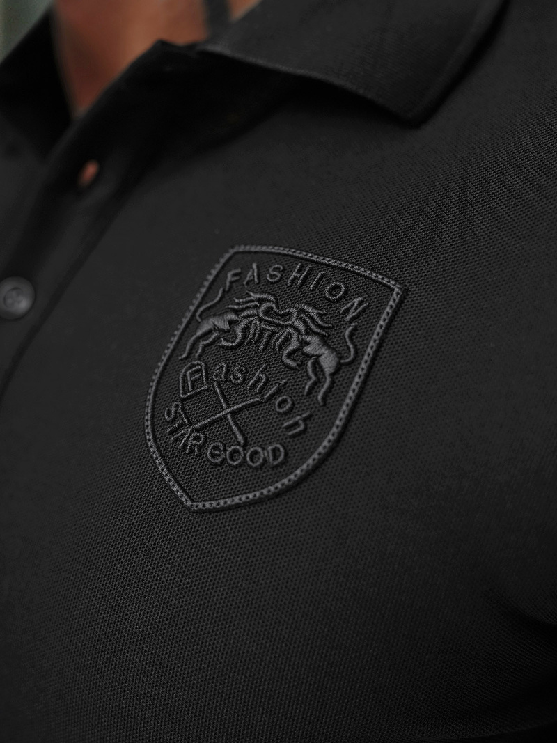 Pánské Polo Tričko Černé OZONEE NB/MT3142