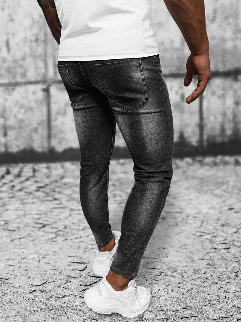 Pánské Džíny Černé OZONEE NB/MP0199N