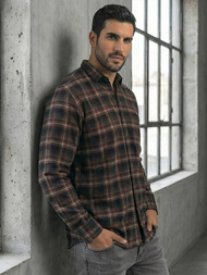 Pánská Košile Námořnická Modřá OZONEE V/V177Z