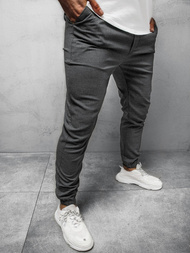 Pánské Chino Kalhoty Tmavě-Šedé OZONEE DJ/5539