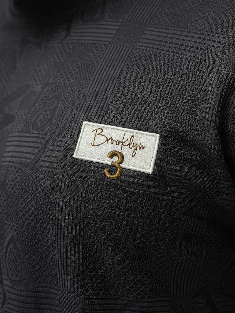 Pánské Tričko Černé OZONEE O/QQ1568