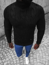 Pánský Svetr Černý OZONEE NB/MM6012/4