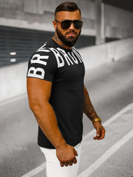 Pánské Tričko Černé OZONEE O/8T1265/3