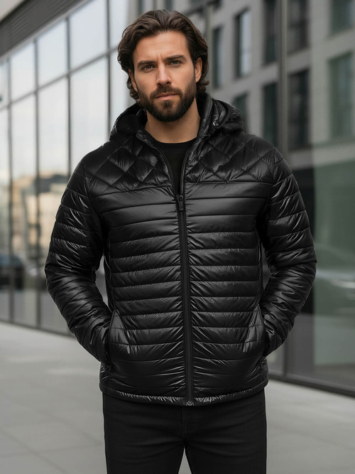 Pánská Bunda Černá OZONEE JS/16M9328/392BZ