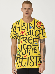 Pánské Tričko Žluté OZONEE MR/21518