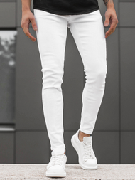 Pánské Džíny Bílé OZONEE DR/2062