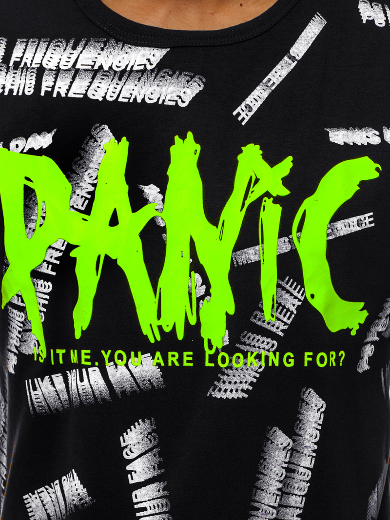 Pánské Tričko Černé OZONEE JS/KS1998Z