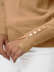 Dámský Svetr Světlý-Camel OZONEE JS/8004/2