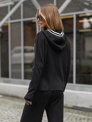 Dámská dvoudílná tepláková souprava černá OZONEE JS/26C8801/3