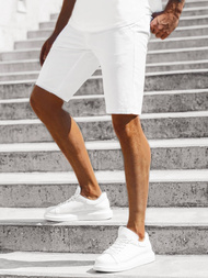 Pánské chino kraťasy Bílé OZONEE JB/JP1142