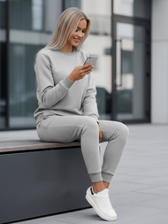 Dámská dvoudílná tepláková souprava Šedý OZONEE JS/CKW01