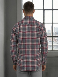 Pánská Košile Vínová OZONEE V/V178Z