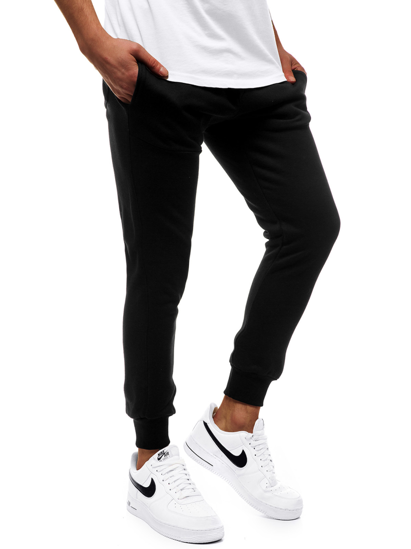 Pánské Tepláky Černobílé G/11129