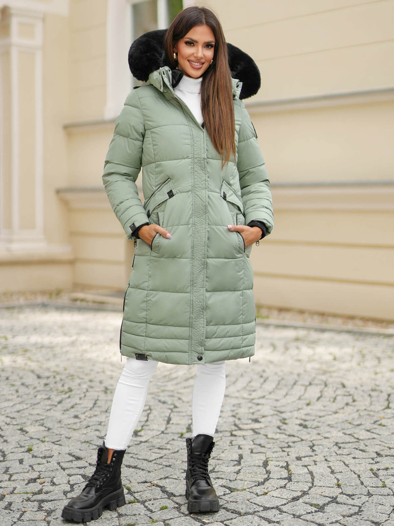 Dámská Bunda Mentolová OZONEE O/W377Z