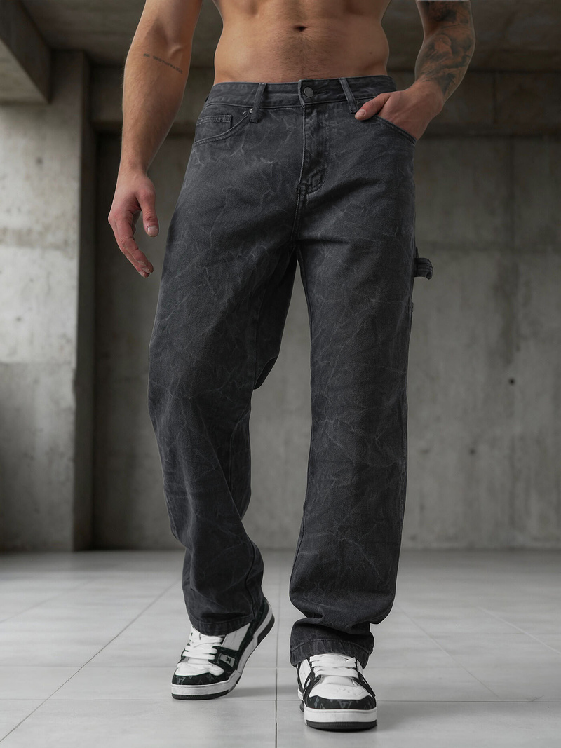 Pánské Džíny Grafitové OZONEE O/KK2828/5