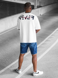 Pánské Tričko Bílé OZONEE O/3430