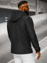 Pánská softshellová Bunda Černo-Červená OZONEE JS/HH022/1C