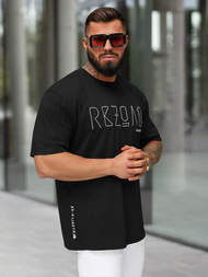 Pánské Tričko Černé OZONEE O/QQ1185