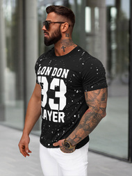 Pánské Tričko Černé OZONEE JS/8B1388/3