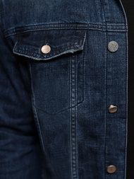 Pánská Džínová Bunda Šerpa Námořnické Modré OZONEE NB/MJ517BS