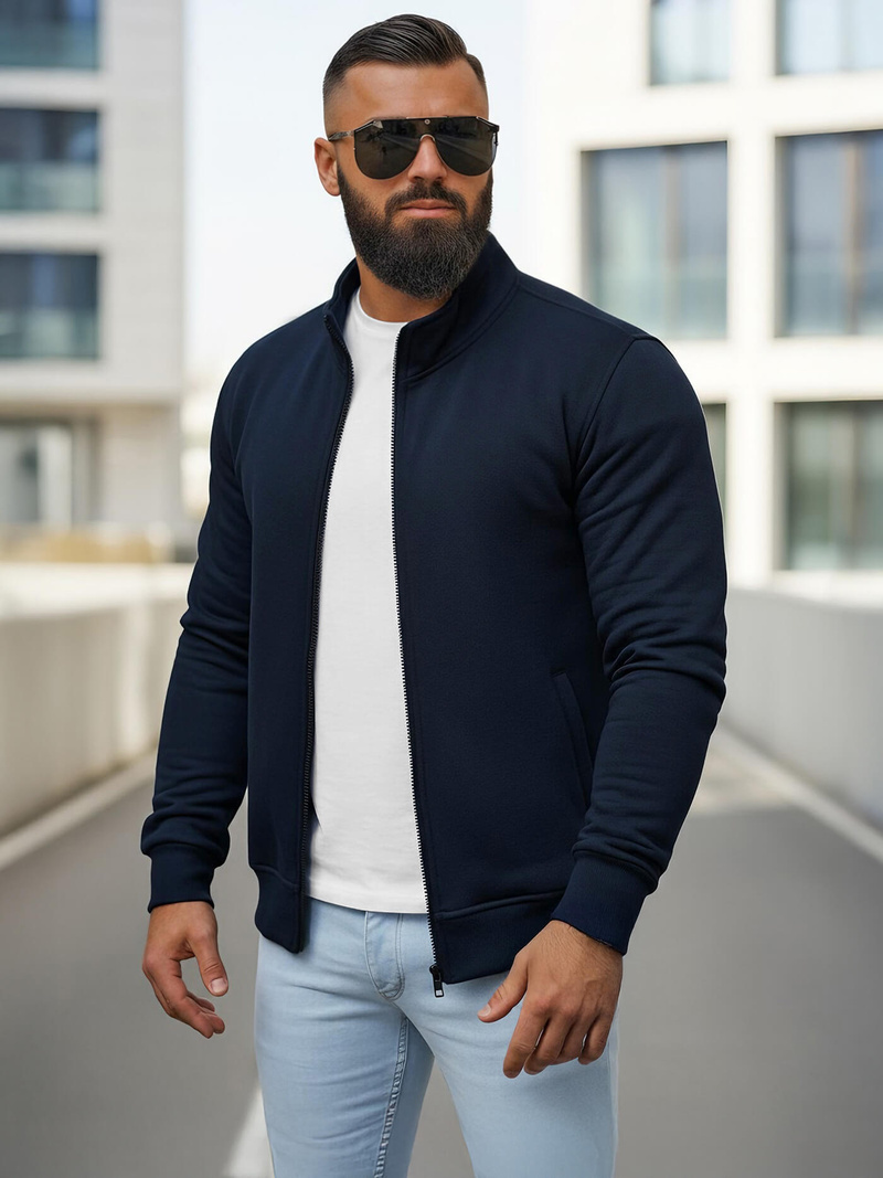 Pánská Mikina Námořnická Modřá OZONEE JS/2002