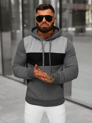 Pánská Mikina Grafitová OZONEE JS/8B1312/5