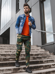 Pánské Kalhoty Jogger Maskáčové-Zelené Ozonee A/0853