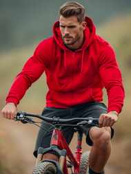 Pánská Mikina Červená OZONEE JS/2008