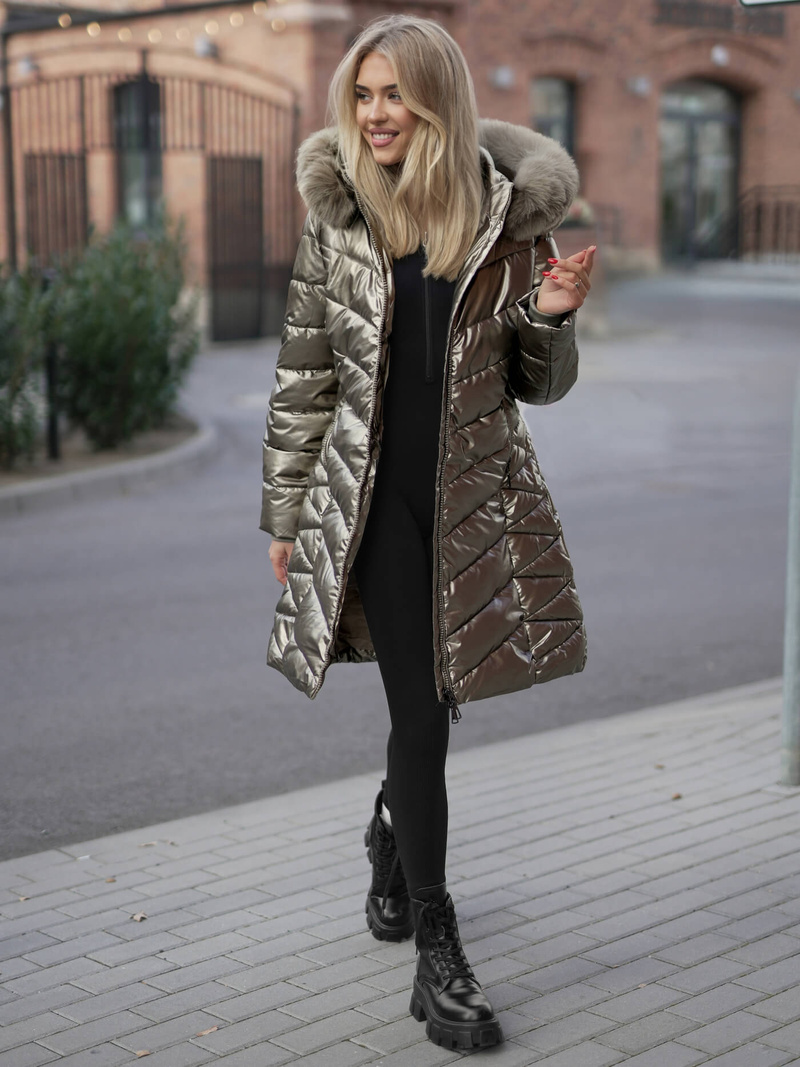 Dámská Bunda Zlato OZONEE JS/16M9100/403Z